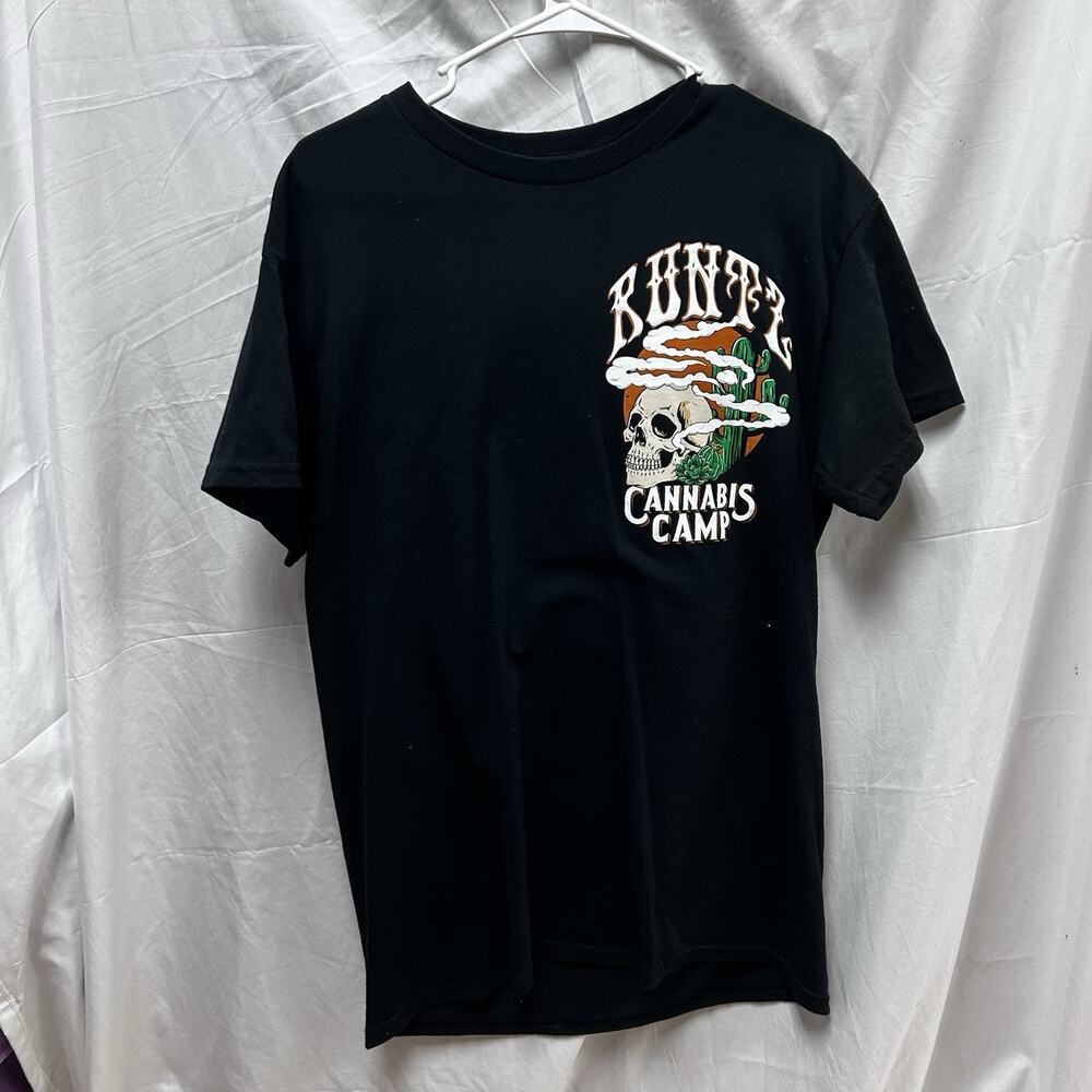 Runtz Cannabis Camp Black Skull Cactus Graphic T-Shirt Men’s Size M Streetwear
